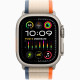 Apple Watch Ultra 2 GPS + Cellular, 49mm Titanium Case with Orange/Beige Trail Loop - S/M (MRF13)