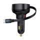 АЗП Baseus Enjoyment Pro Car Charger USB + Retractable Type-C Cable 60W black (C00057800111-00)