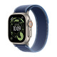 Apple Watch Ultra 3 GPS + Cellular 49mm Natural Tit. Case w. Blue/Bright Blue Trail Loop - M/L (MEWU4)