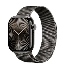 Apple Watch Series 10 GPS + Cellular 46mm Slate Titanium Case with Slate Milanese Loop - S/M (MC7R4)