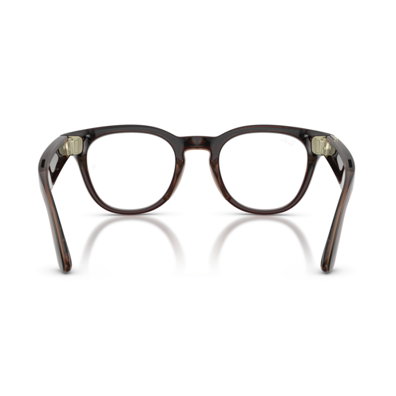 Ray-Ban Meta Scriber Optics Gen 2 Transparent Umber Frame / Demo Lens (RW7002 8532 49-22)