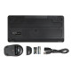 Комплект (клавіатура, миша) бездротовий A4Tech FG1112 Black