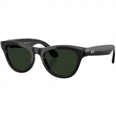 Ray-Ban Meta Skyler Gen2 Standard Shiny Black Frame / Clear to Graphite Green Transitions Lenses (RW4014 601/1M 52-20)