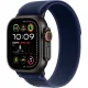 Apple Watch Ultra 2 GPS + Cellular 49mm Black Titanium Case with Blue Trail Loop - M/L (MYQ83)