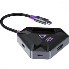 Type-C-Хаб Proove Gaming Spectre (2*USB3 + Type-C + PD100W + HDMI) dark gray (HBPG10221205)