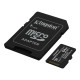 Карта пам`яті MicroSDXC 64GB UHS-I Class 10 Kingston Canvas Select Plus R150MB/s + SD-адаптер (SDCS3/64GB)