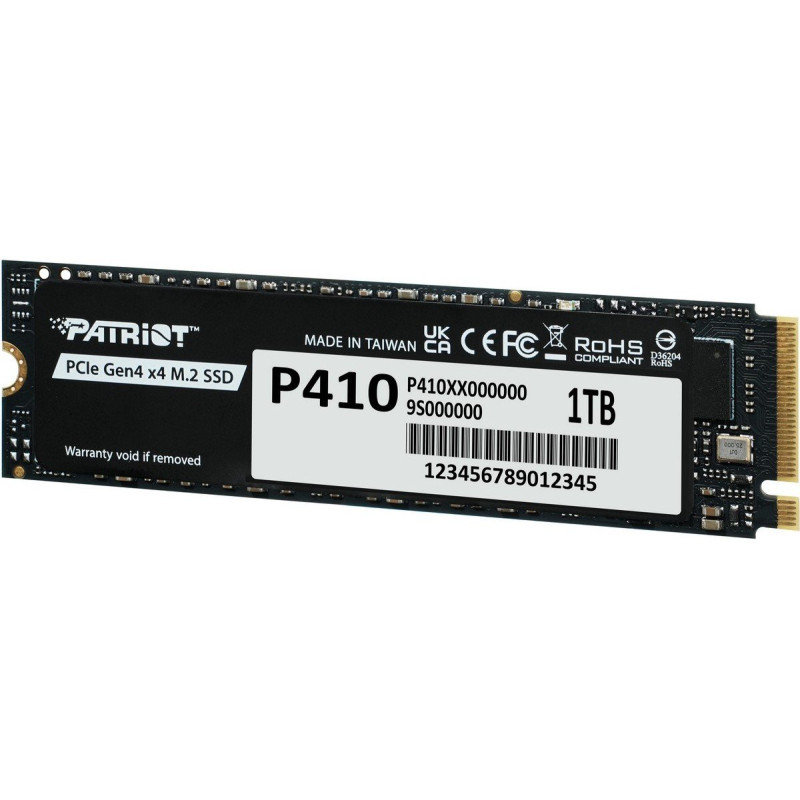 Накопичувач SSD 1TB Patriot P410 M.2 2280 PCIe NVMe 4.0 x4 TLC (P410P1TBM28H)