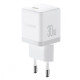 МЗП Baseus Palm Fast Charger Type-C 30W (With Cable Type-C to Type-C 60W 1m) white (P10111605213-01)
