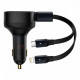 АЗП Baseus Enjoyment Retractable 2-in-1 Type-C + Type-C 33W black (C00035500111-00)