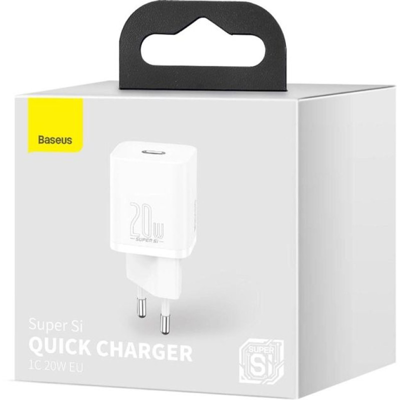 СЗУ Baseus Super Si Quick Charger 20W Type-C (CCSUP-B02) White