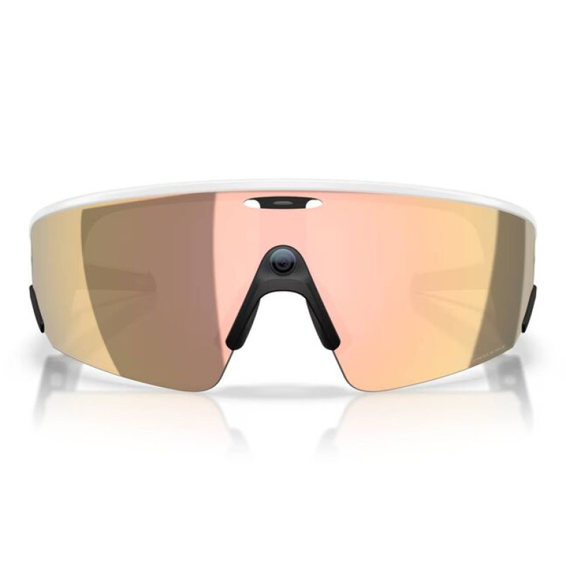 Oakley Meta Vanguard - White Frame with Prizm Rose Gold Lenses (OW8001-0852)