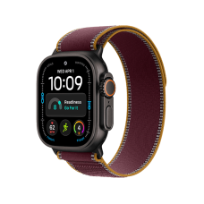 Смарт-годинник Apple Watch Ultra 4 49mm Black Titanium Case with Burgundy Trail Loop - M/L (MJC44)
