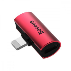 Перехідник AUX Baseus L46 Lightning to Lightning + Lightning red/black (CAL46-91)
