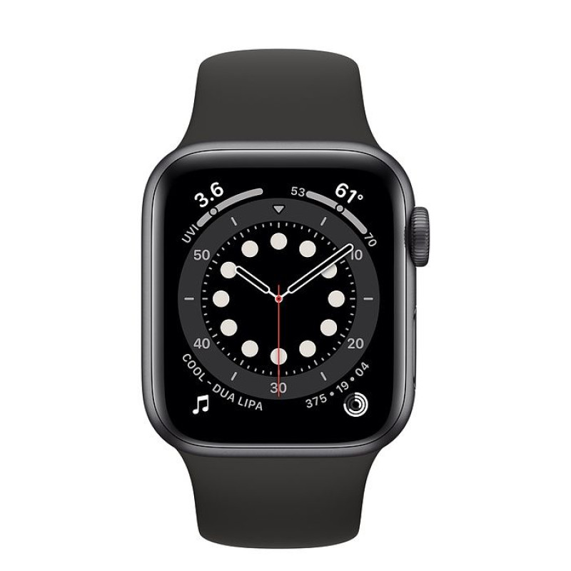 Apple Watch Series 6 (GPS) 40mm Space Grey Aluminium Case with Black Sport Band (MG133)