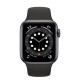 Apple Watch Series 6 (GPS) 40mm Space Grey Aluminium Case with Black Sport Band (MG133)