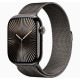 Apple Watch Series 10 GPS + Cellular 46mm Slate Titanium Case w. Slate Milanese Loop - M/L (MWYW3)