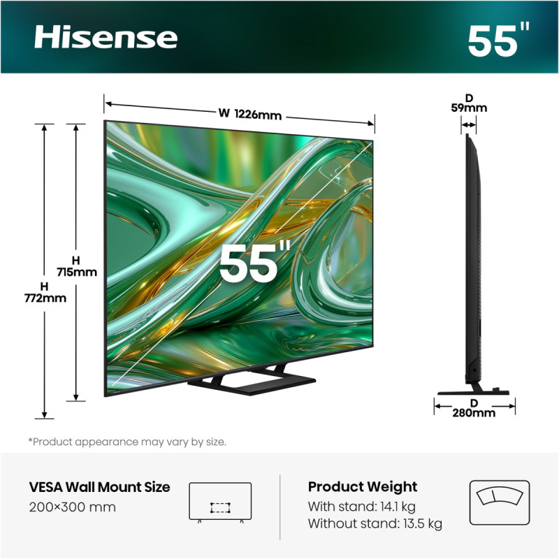 Телевизор Hisense 55E8S