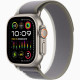 Apple Watch Ultra 2 GPS + Cellular, 49mm Titanium Case with Green/Grey Trail Loop - M/L (MRF43)