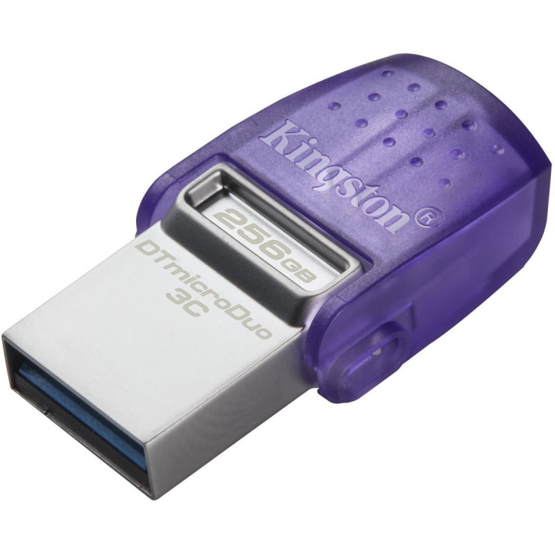 Накопичувач Kingston 256GB USB 3.2 Type-A + Type-C DT microDuo 3C R200MB/s
