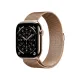 Apple Watch Series 11 GPS + Cellular 46mm Gold Tit. Case w. Gold Milanese Loop - S/M (MFD74)