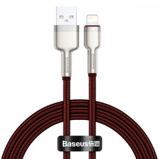 Кабель Baseus Cafule Metal Lightning 2.4A (1m) red (CALJK-A03)