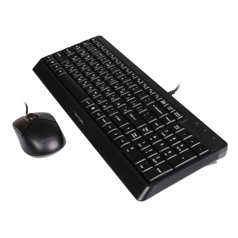 Комплект (клавіатура, миша) A4Tech F1512 Black