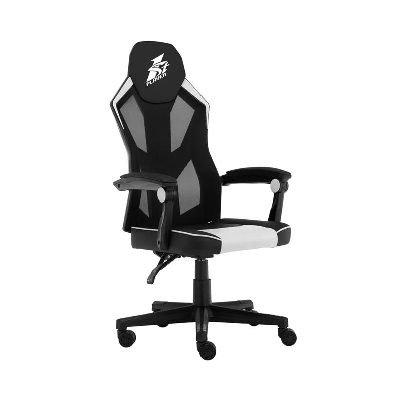Крісло для геймерів 1stPlayer P01 Black White
