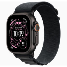 Apple Watch Ultra 3 GPS + Cellular 49mm Black Tit. Case w. Black Alpine Loop - Medium (MF0V4)