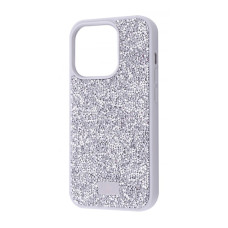 Чохол Bling World Rock Diamond (TPU) iPhone 14 Pro white titanium (37675)