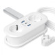 Мережевий фільтр Proove Supercoil 20W (2xAC + Type-C + 2xSB) 1.5m white (PSPS25002102)