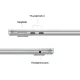 Apple MacBook Air M5 13,6 10CPU/10GPU/32GB/1TB Silver (Z1L2000KL)