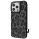 Чохол Kajsa Leopard Pattern with Magnetic Ring iPhone 16 Pro black (65331)