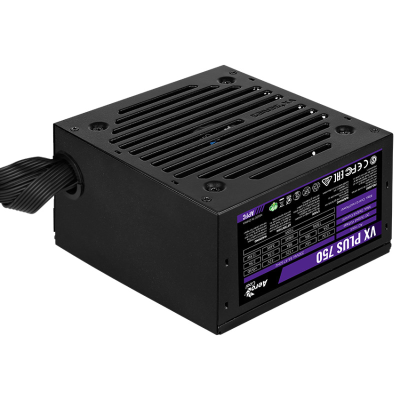 Блок живлення AeroCool VX Plus Stealth 750 (ACPN-VS75AEY.12) 750W