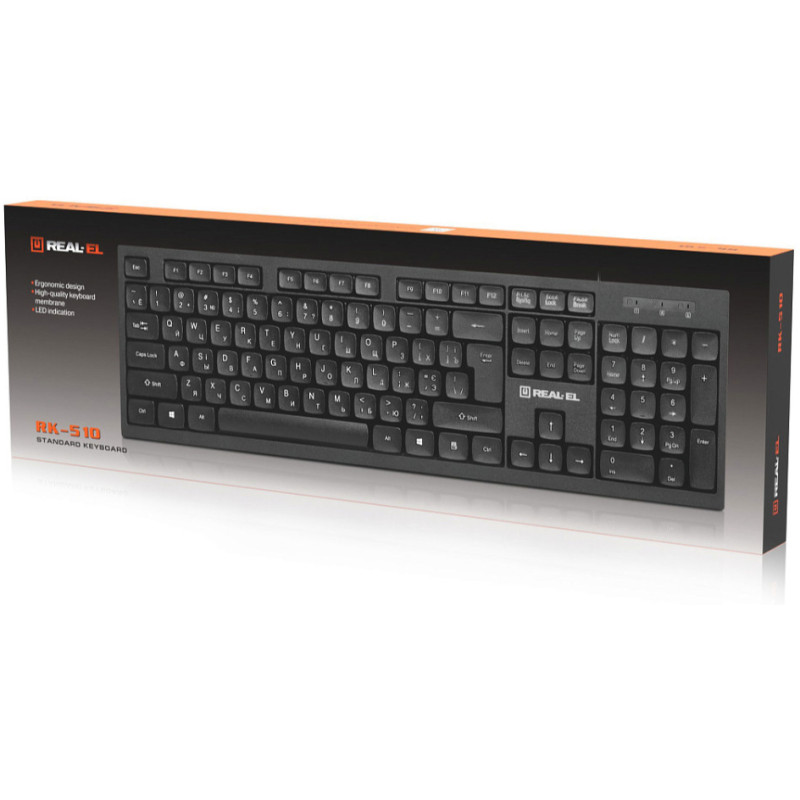 Клавиатура REAL-EL RK-510 Black