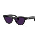 Ray-Ban Meta Skyler Gen2 Standard Shiny Black Frame/Clear to Amethyst Transitions Lenses (RW4014 601/CH 52-20)