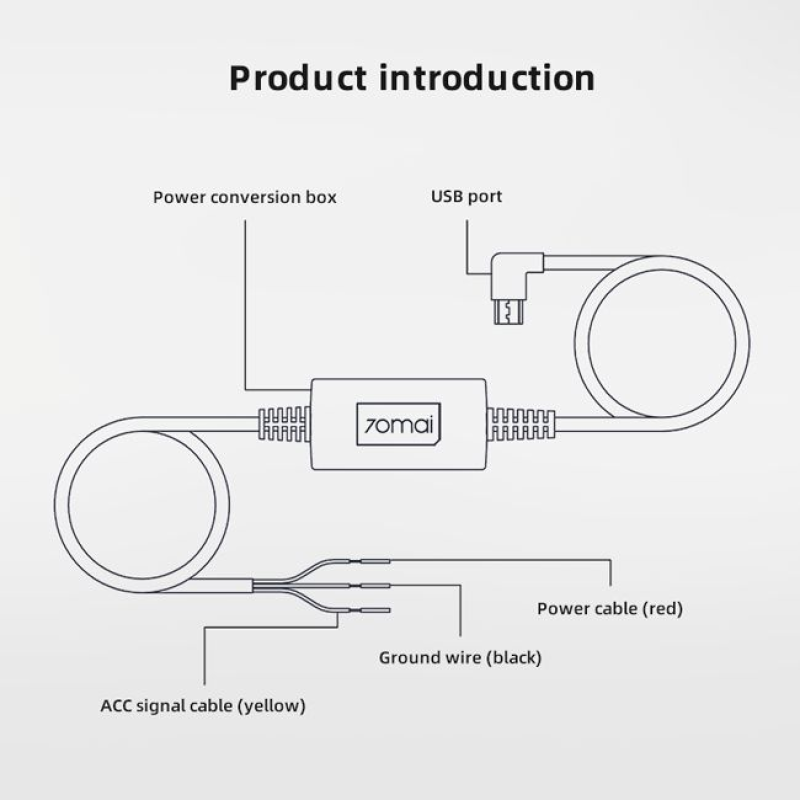 Кабель режиму парковки Xiaomi 70Mai Hardware Kit (Midrive UP02)
