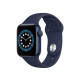 Apple Watch 6 40mm Blue Aluminum Case with Deep Navy Sport Band (MG143)