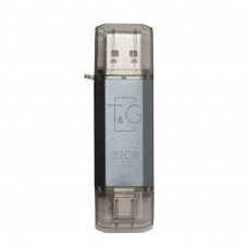 Флеш-накопичувач USB 3.0 32GB Type-C T&G 009 Star Series Silver (TG009TC-32GSL3)