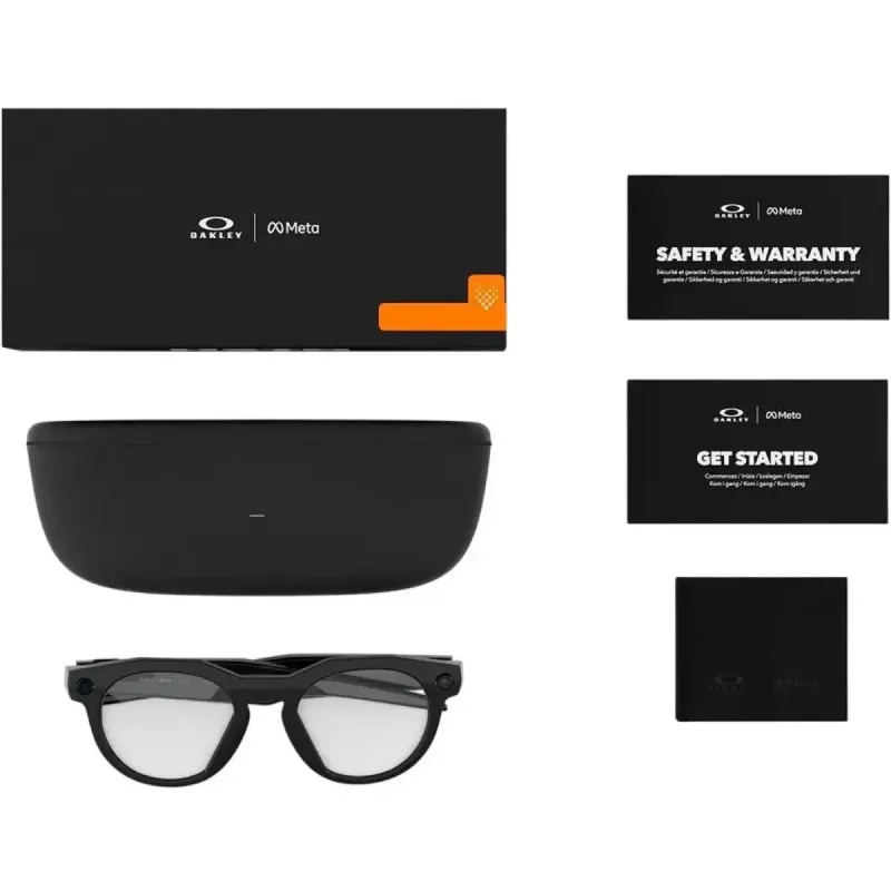 Oakley Meta HSTN Black Lens color Clear (OW8002-0751)