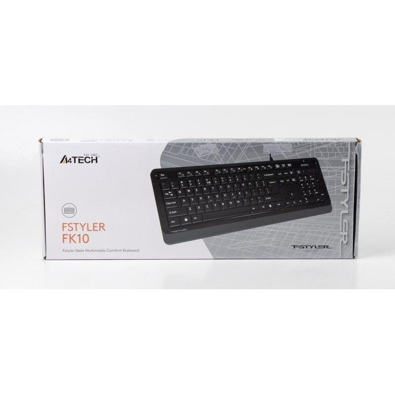 Клавіатура A4Tech FK10 Ukr Grey