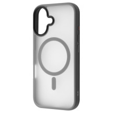 Чохол WAVE Matte Insane Case with Magnetic Ring iPhone 16 Plus gray (59343)