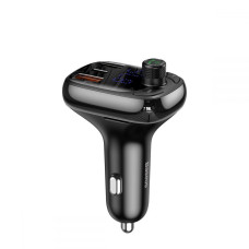 АЗП Baseus FM Launcher S-13 36W (PD+QC3.0) Type-C+2USB black (CCMT000101)