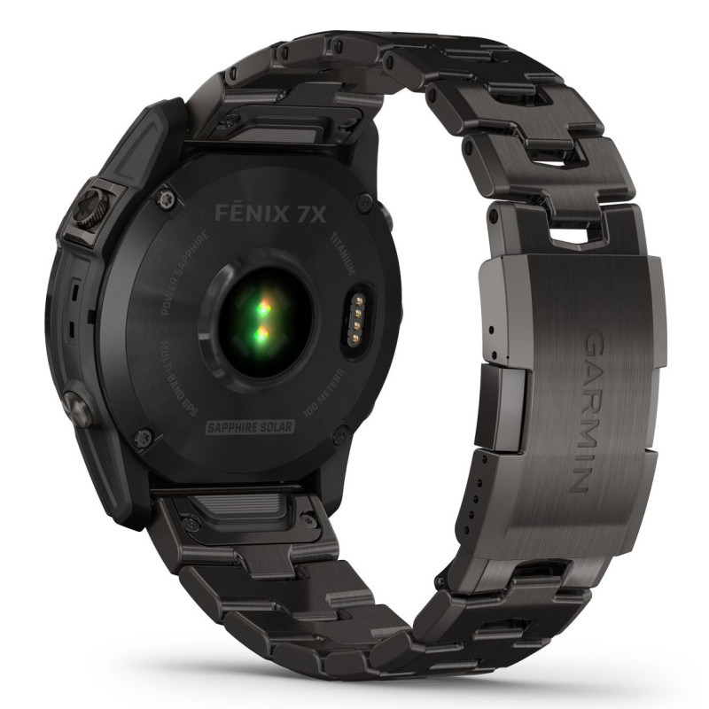 Garmin Fenix 7X Sapphire Solar C. Grey DLC Titanium w. Carbon Grey DLC Vented T. Band (010-02541-27)