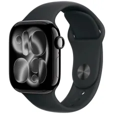 Apple Watch Series 11 GPS 46mm Jet Black Alu. Case w. Black S. Band - M/L (MEUX4)