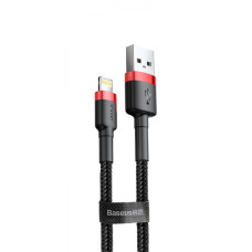 Кабель Baseus Cafule Lightning 2.4A (0.5m) red/black (CALKLF-A19)