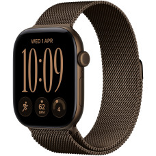 Смарт-годинник Apple Watch Series 12 GPS 46mm Dark Bronze Aluminum Case with Dark Bronze Milanese Loop - M/L (MKD84)