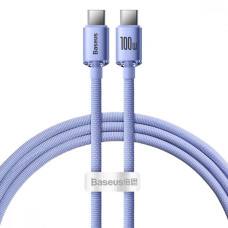 Кабель Baseus Crystal Shine Series Fast Charging Type-C to Type-C 100W (1.2m) purple (CAJY000605)