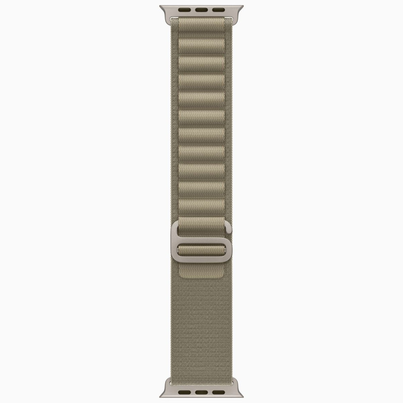 Apple Watch Ultra 2 GPS + Cellular, 49mm Titanium Case with Olive Alpine Loop - Large (MRF03)
