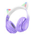 Hoco W42 Cat Ears over-ear BT headphones Purple