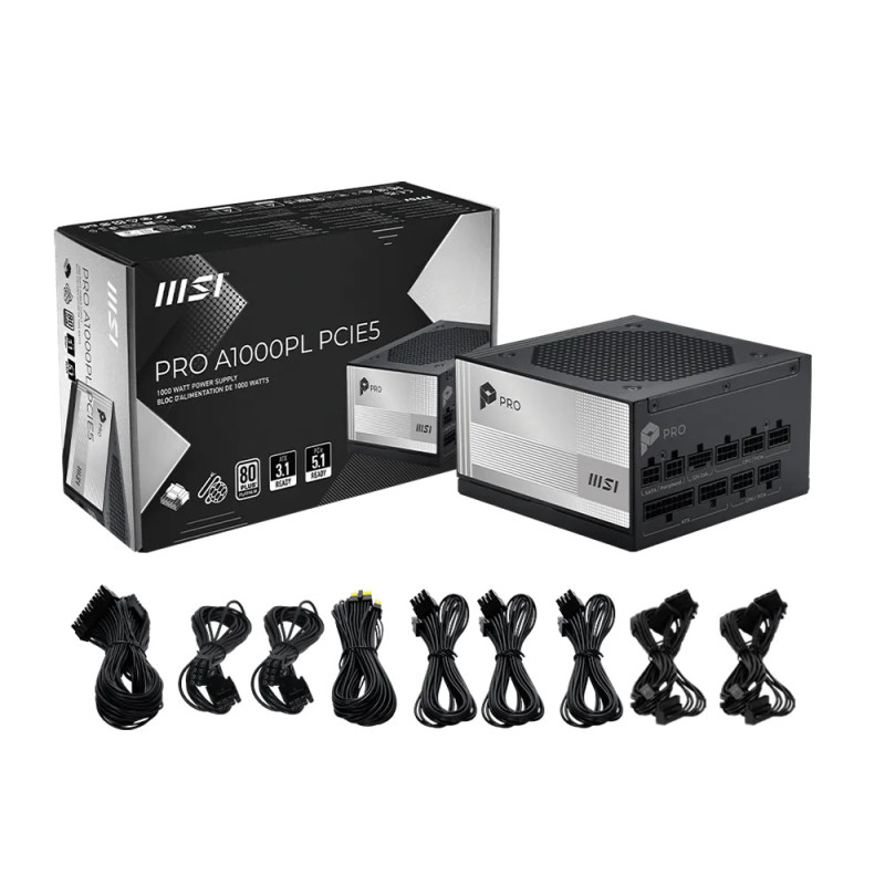 Блок живлення MSI PRO A1000PL PCIE5 1000W